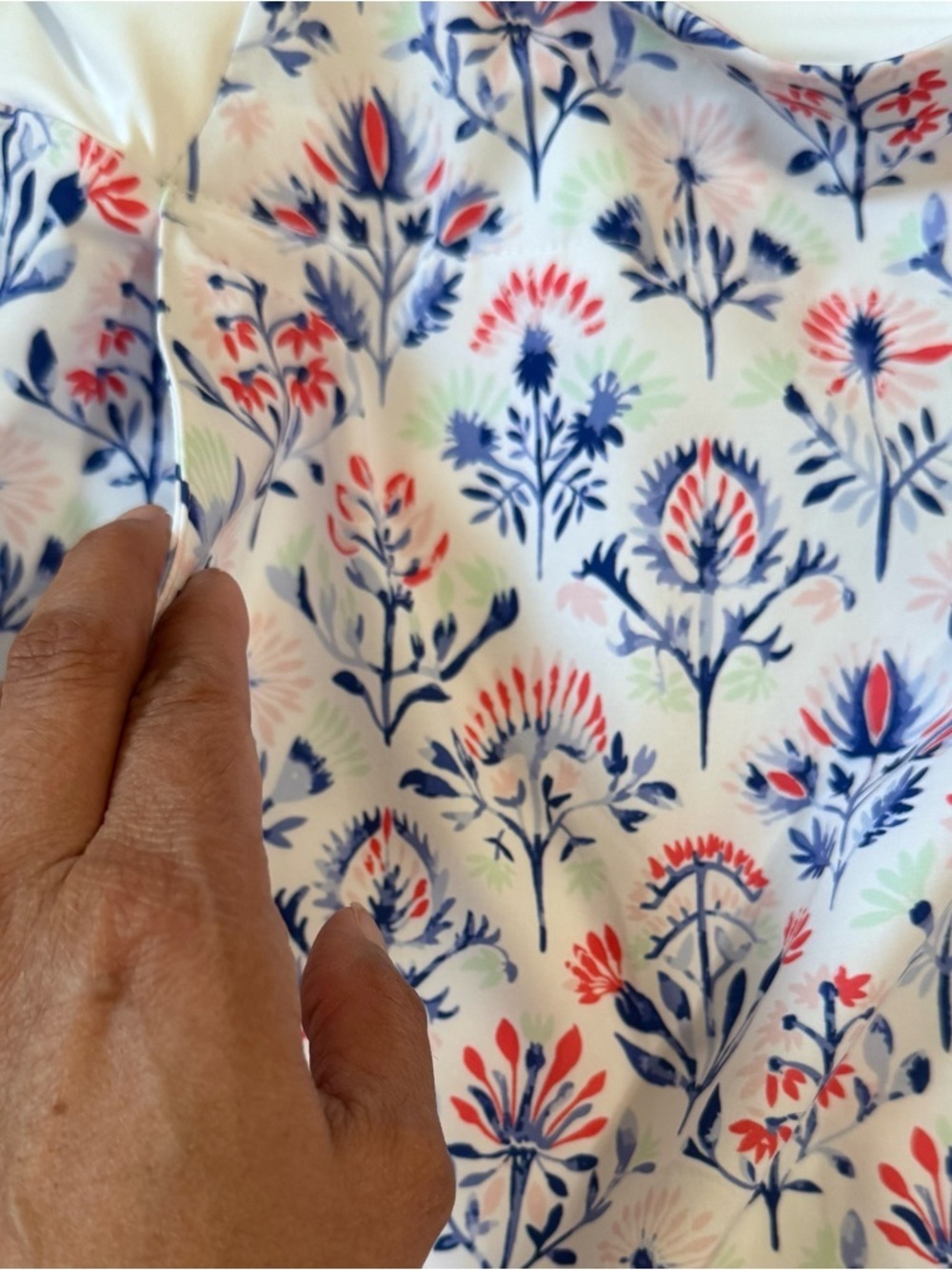 Walter Hagen White Mini Skort wNavy & Pink Floral Motif Tennis/Golf - Picture 3 of 8